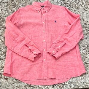 Polo by Ralph Lauren Pink Casual Button Down Shirt